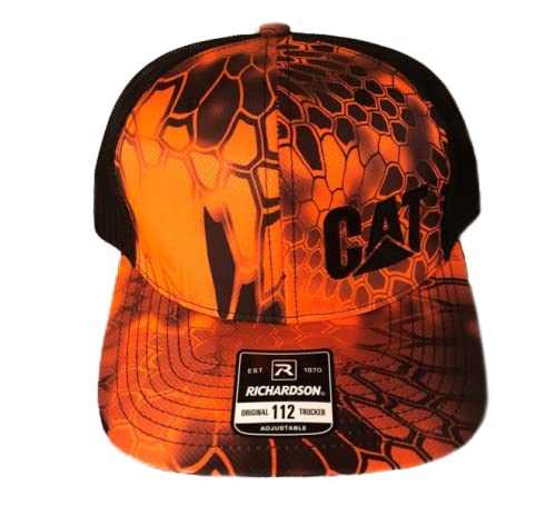Caterpillar Equipment Hunter Safety Blaze Orange Deer/Bird Hunting Cap/Hat