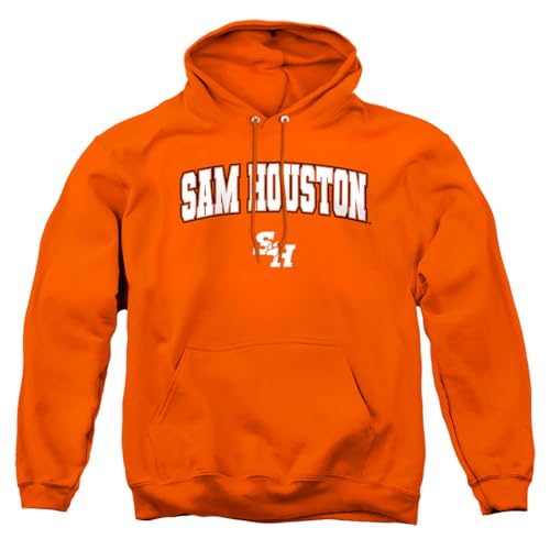 Sam Houston State University Arch Logo Secondary Adult Pull-Over, Orange, S