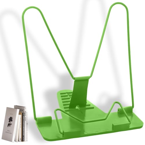 COYUN 1 Pezzi Leggio per Libri, Porta Libro da Scrivania, Bookstands, Poggia Tavolo, Espositore Libri Musicale, Reggi per Studiare, Reggilibro Bambini Regolabile, per Leggere, Book Holders, Verde