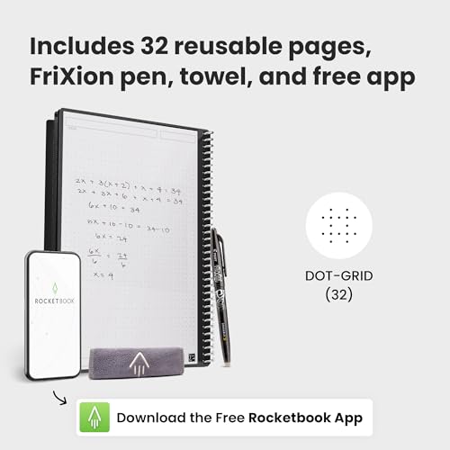 Rocketbook EVR-L-K-CCE Core Reusable Spiral Notebook thumb #3