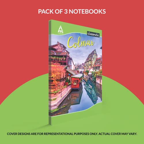 Image of Classmate Notebook - Single Line & Classmate Long Book - Single Line, 84 Pages, 297 mm x 210 mm - Pack Of 3