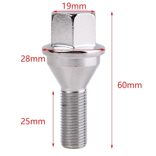 Pernos rueda coche esféricos para Jeep Renegade tornillos 6511051AA 4uds 4