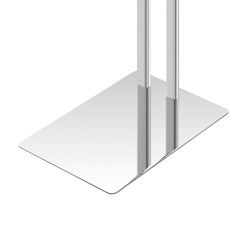 Piantana Porta Asciugamani Da Appoggio Per Bagno In Acciaio Cromato Linea Style, L 20 x P 30 x H 70 Cm, Dotata Di 2 Braccia Porta Salviette