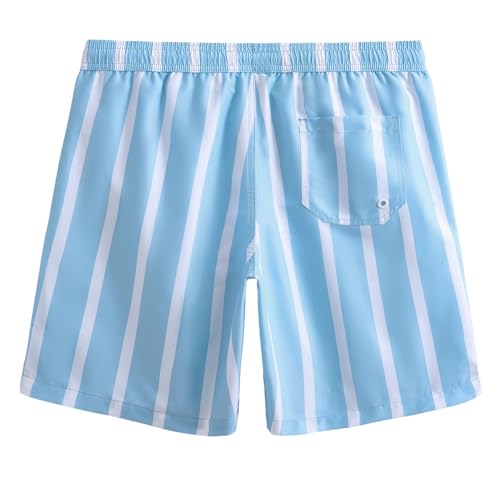 Image of maamgic Mens Slim Fit Swim Shorts Swim Trunks 7 inch Quick Dry Mens Bathing Suits with Mesh Lining
