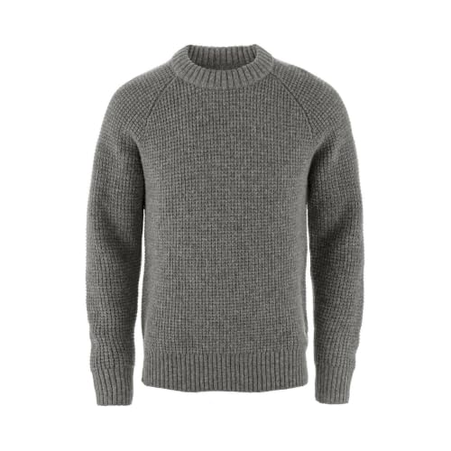 Fjällräven Herren Övik Waffle Knit Sweatshirt, Grey, L