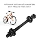 SPYMINNPOO Fahrrad Achse, Stahl Fahrrad Hinterrad Achse Mountainbike MTB Schnellspanner Hohl Nabe Achse (Hinterachse) Fahrräder Ersatzteile