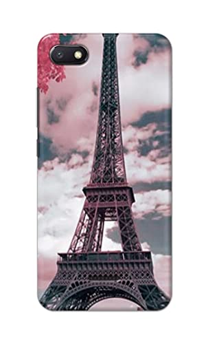 Image of Lovers Famous Place Eiffel Tower in Paris Hard Back Case Cover for Redmi 6A Back Cover -(J5) VNS2227