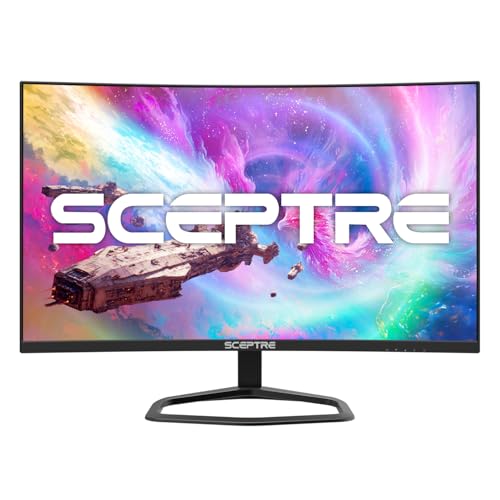 image for Sceptre New 27-inch Curved 240Hz Gaming Monitor 1500R DP x2 HDMI x2 Bu