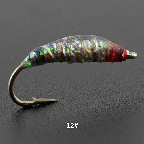 YAZHIDA Realistic Flies Fly Fishing Flies kit - Fly Assortment Trout Bass Fishing with Fly Box, with Dry/Wet Flies, Nymphs, Streamers,Fly Poppers (Fly Eggs) - Thumbnail 5