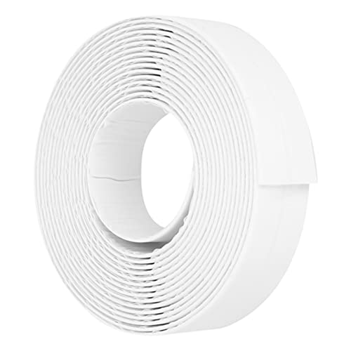 Toilet Caulk Sealant Tape, 22mm Bathtub Caulk Sealing Strip Tape White Kitchen Bathroom Caulking Tape Gaps Sealing Strip Stovetop Toilet Sticker Tape