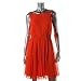 Jessica Simpson Women's Sleeveless Pleated Dress with Deep V-Back