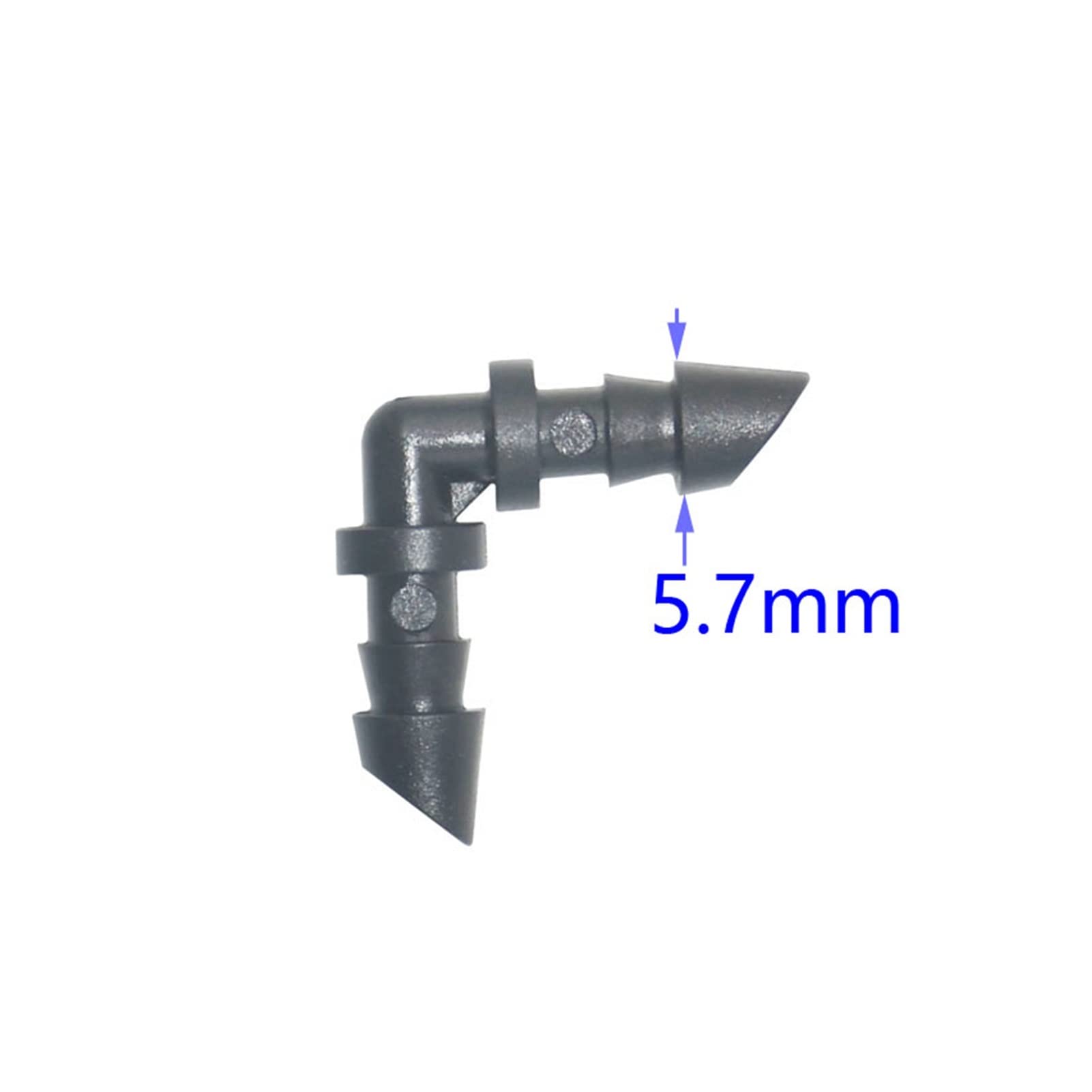 Raccord D'Arrosage Pour Tuyau D'Arrosage, 1 000 Pièces, Raccord Coudé 1/4" 1/8" Avec Embout Cannelé Droit 6 Mm/Orange