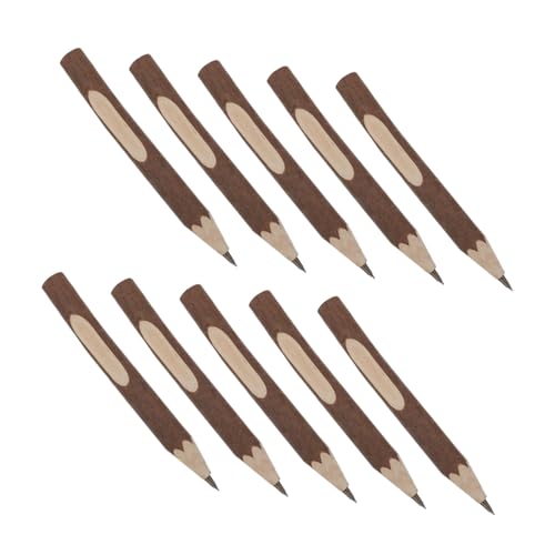 Lápices de madera SUPVOX textura corteza 10 pzas miniatura 1