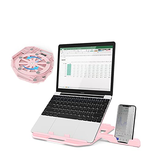 Soporte ajustable para computadora portátil base giratoria 360 grados para escritorio