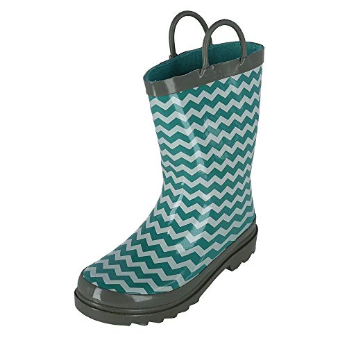 Girls Lacy Chevron Rain Boots