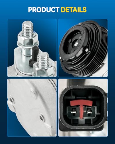 Image of PHILTOP NEW Air Conditioner AC Compressor for Ford F250 /F350 Super Duty 2011-2016 6.2L,F450 /F550 Super Duty 2011-2016 6.8L,E350 /E450 Super Duty 2021-2023,F650 /F750 2016-2019 6.8L, 2021-2023 7.3L