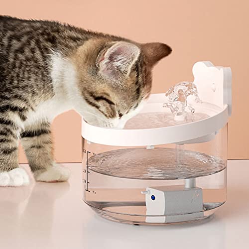 Fuente automática de agua para gato y perro USB 2.2L miniatura 5