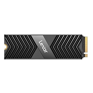 Lexar SSD profissional de 512 GB NM800 PRO com dissipador de calor PCIe Gen4 NVMe M.2 2280 unidade de estado sólido interna, até 7450/3500 MB/s leitura/gravação, para PS5, jogadores e criadores, preto