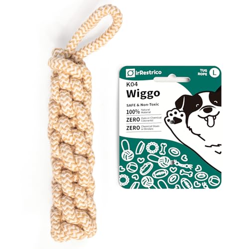IRRESTRICO Dog Chew Toys for Aggressive Chewers, Rope Toys for