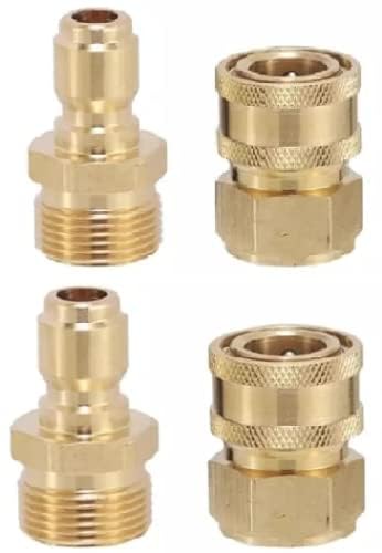 See full amazon price history chart for VELVON Quick Connect Adapter Fittings for Pressure Washer Hose Pipe M22 x 15 (Set of 2 Male and 2 Female) Brass VELVON Quick Connect Adapter Fittings for Pressure Washer Hose Pipe M22 x 15 (Set of 2 Male and 2 Female) Brass (B0CPJ4B68T) Amazon Price History, Amazon Price Tracker