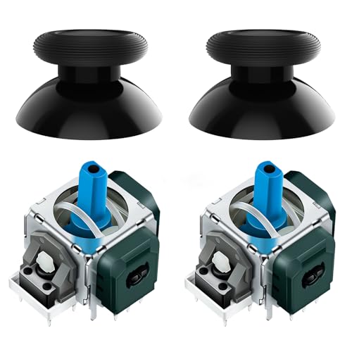 LONGYI TMR Elektromagnetische Joysticks per Switch Pro Controller, Ricambio Stick con Cappe Thumbstick, Alta Precisione e Durata