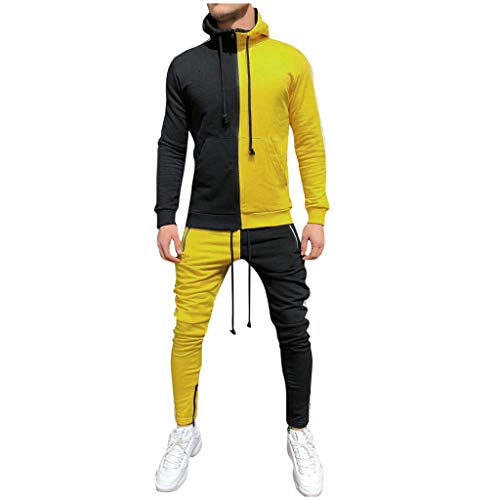 Subfamily Conjunto de Pantalones de Suéter con Cremallera y Paneles de Manga...