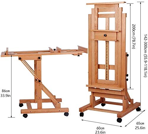 イーゼル　大型 Amazon.co.jp: 木製絵画スタンド、大型ブナ材多機能職業スタジオ