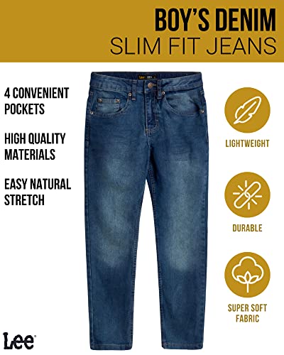 Lee Boys' Comfort Stretch Slim Fit Denim Jeans2