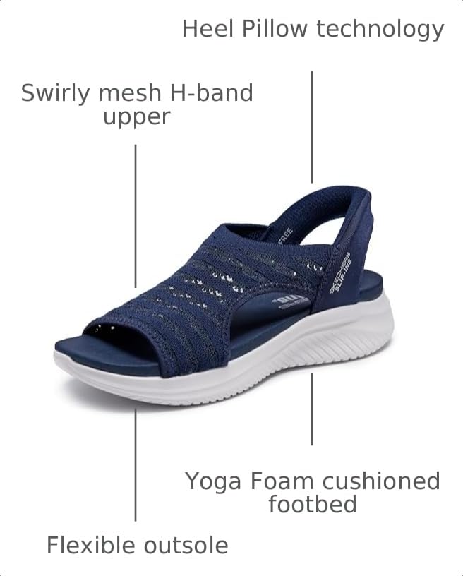 Image of Skechers Women's Ultra Flex 3.0 - Sun Warmth Hands Free Slip-ins | Hands Free Slip-Ins, Yoga Foam Cushioned Footbed, Machine Washable, Recycled Materials, Vegan