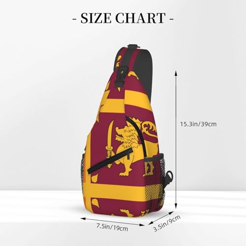 Mochila Unisex con diseño de bandera de Sri Lanka miniatura 3
