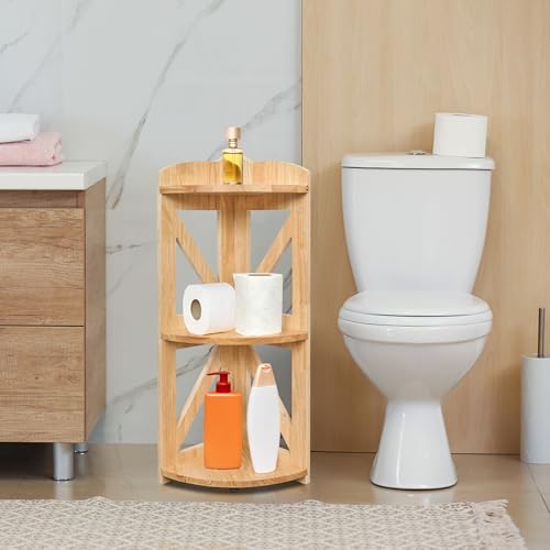 YCICI Corner Shelf Stand, Corner Bookshelf, Small Corner Shelves by