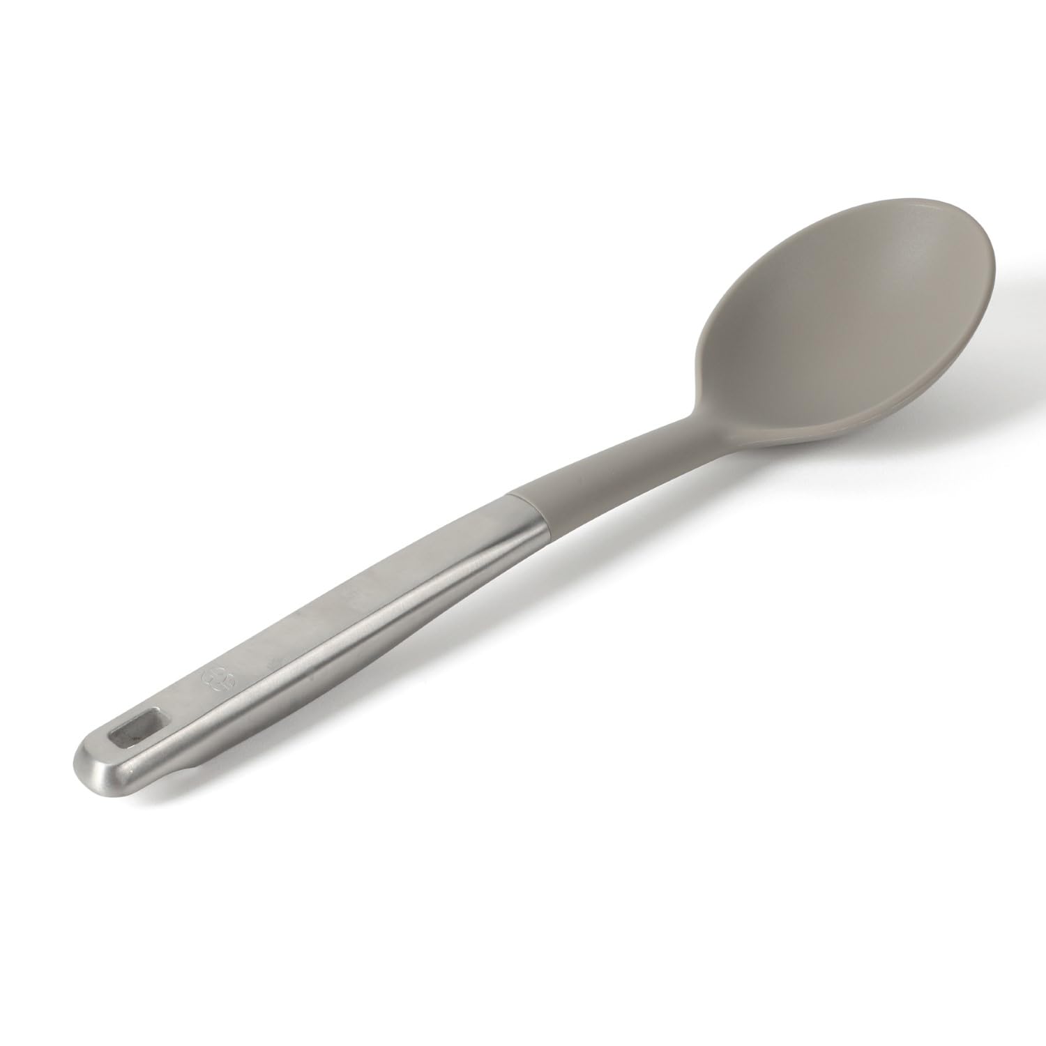 Calphalon Prime Kitchen Spoon, Cooking Spoon with Silicone Head and Stainless Steel Handle, Heat-Resistant Nonstick-Safe Spoon for Stirring, Mixing &amp; Serving