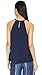 Diane von Furstenberg Women's Lizzy Top, Midnight, Medium