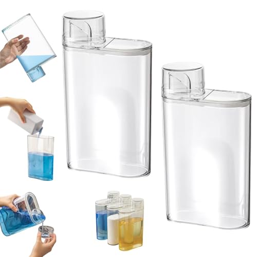 1300ml/2000ml 洗濯洗剤 ディスペンサー 詰め替え可能 サブボトル 液体石鹸 容器 透明な洗濯洗剤 ディスペンサー リ ランドリーボトルディスペンサー 詰め替え可能 液体容器 洗濯洗剤容器 空ボトル 大容量 ミスト 詰め替えボトル 2000 m