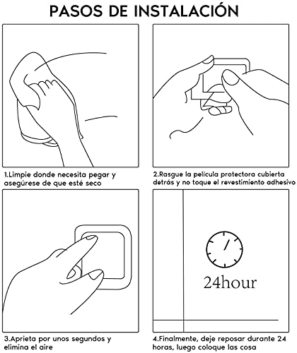 Zunto Handdoekhaak, Zelfklevend, Voor Badkamer En Keuken, 4 Stuks - Image 8