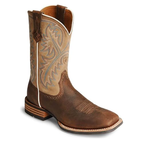 Cowboy Boots Men Boots Casual Work Boots Traditional Embroidered Low Heel Stitching Country Boot Western Boot Fashionable Men's Boots