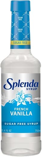 Splenda Coffee Syrup, French Vanilla, Sugar Free, 750 ml | Flavored Liquid Syrups for Drinks
