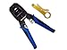 UbiGear® Network/Phone Cable Tester + RJ11/RJ12/RJ22/RJ45 Crimp Crimper +100 RJ45 CAT5 CAT5e Connector Plug Network Tool Kits (Crimper315)