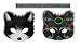 Therian Mask Animal Wolf Paw Gloves & Furry Cat Ears Collar Set with Fox Tail - Cosplay Costume Kit