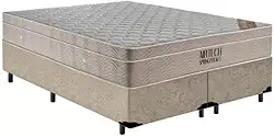 Cama Box + Colchão de Molas Ensacadas - AirTech SpringPocket - Ortobom (BEGE, Queen)