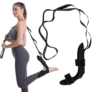 Yoga Stretching Strap, Ankle Ligament Stretcher Belt, Fitness Leg Stretcher, Flex Strap Stretching, Leg Stretcher Band for Plantar Fasciitis, Hamstring Stretcher, Calf Pain Relief