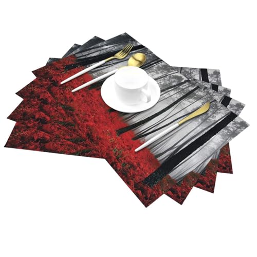 Sets de table forêt fantastique de qualité supérieure pour dîneurs