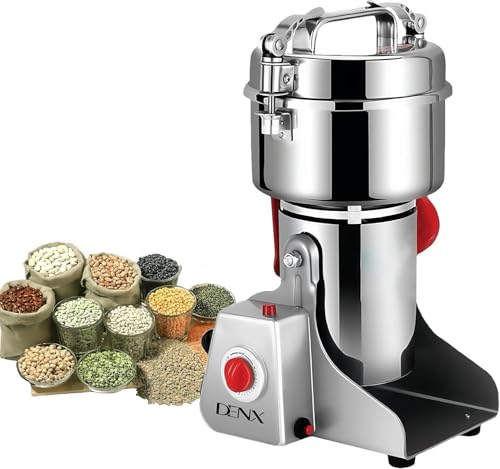 PR510 | Primo Plus Electric Coffee Grinder 3000W Silver Large Capacity 800g Multi Speed