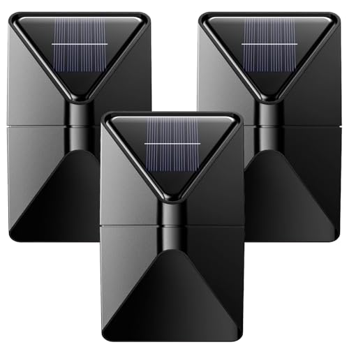 Vestamore Lámpara LED para porche, impermeable, decorativa, 3 luces de pared para jardín, patio, balcón, entrada