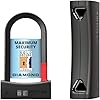 SeatyLock Mason Bike U Lock - Patented Heavy Duty Anti Theft Sold Secure Diamond Rated Bike ULock - High Security Bicycle Lock with Key for Electric and City Bikes (18CM)