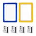 Etiquetas Magnéticas, KINHARD 10 piezas 120 * 45 mm Etiquetas Magnéticas de Almacén Azules, Bolsas de Magnéticos Para Etiquetas Estantes de Metal, Casilleros y Pizarras Blancas