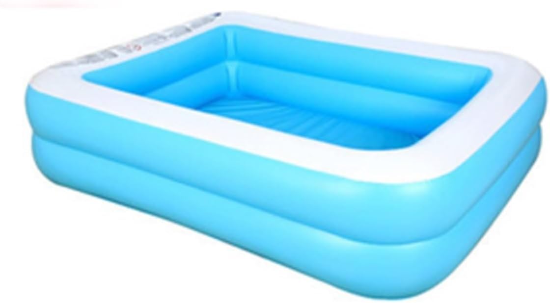 YXZQLOZ Inflatable Family Swimming Pool Rectangular Paddling Pool For Comfortable Fun In Garden, Backyard, Or Outdoor (128 * 85 * 45cm)