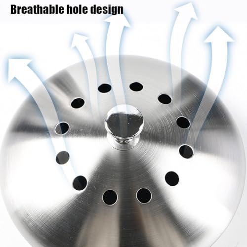 Cubo de abono interior de acero inoxidable con asa para encimera de cocina 7