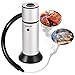 TMKEFFC Portable Smoker Gun, Handheld Smoke Infuser for Cocktail Food Drink Smoking,Suitable for outdoor use,Enhance Taste,Garden Gathering,Outdoor BBQ,Wood Chips Included,Silver