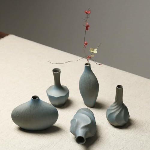 Vase ikebana en céramique pour composition florale de table - 6